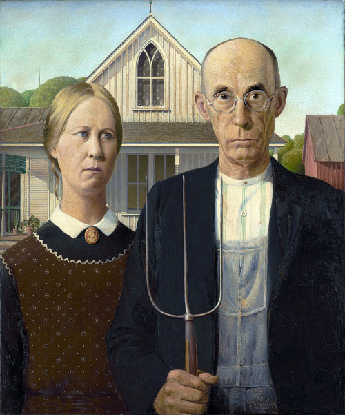 Грант Вуд «Американская готика» (1930)