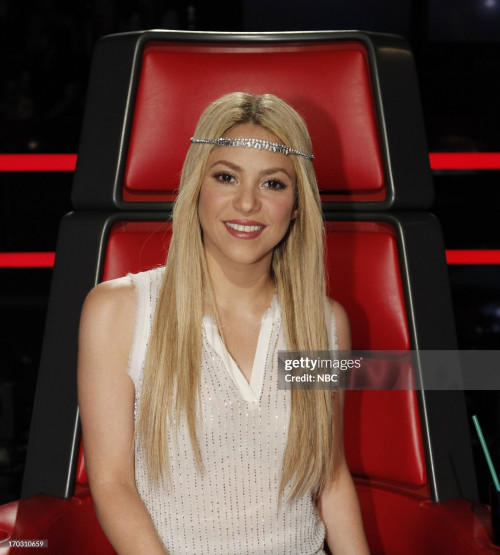 THE VOICE -- Episode 418A "Live Show" -- Pictured: Shakira -- (Photo by: Trae Patton/NBCU Photo Bank