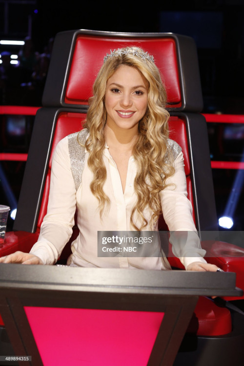 THE VOICE -- "Live Show" Episode 620A -- Pictured: Shakira -- (Photo by: Trae Patton/NBCU Photo Bank