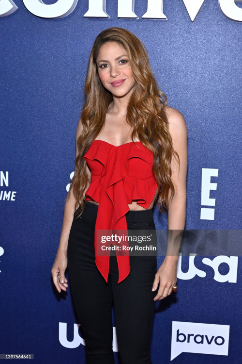 NEW YORK, NEW YORK - MAY 16: Shakira attends the 2022 NBCUniversal Upfront at Mandarin Oriental Hote