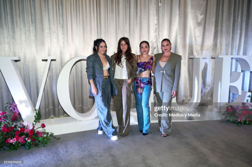 MEXICO CITY, MEXICO - APRIL 25: (L-R) Zuria Vega, Natasha Dupeyron, Teresa Ruiz, and Estefan?a Villa