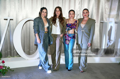 MEXICO CITY, MEXICO - APRIL 25: (L-R) Zuria Vega, Natasha Dupeyron, Teresa Ruiz, and Estefan?a Villa