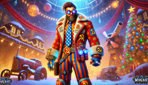 DALL·E 2024 12 18 19.06.45 A full body image of an eccentric Soviet 'stilyaga' hero in the Warcraft 